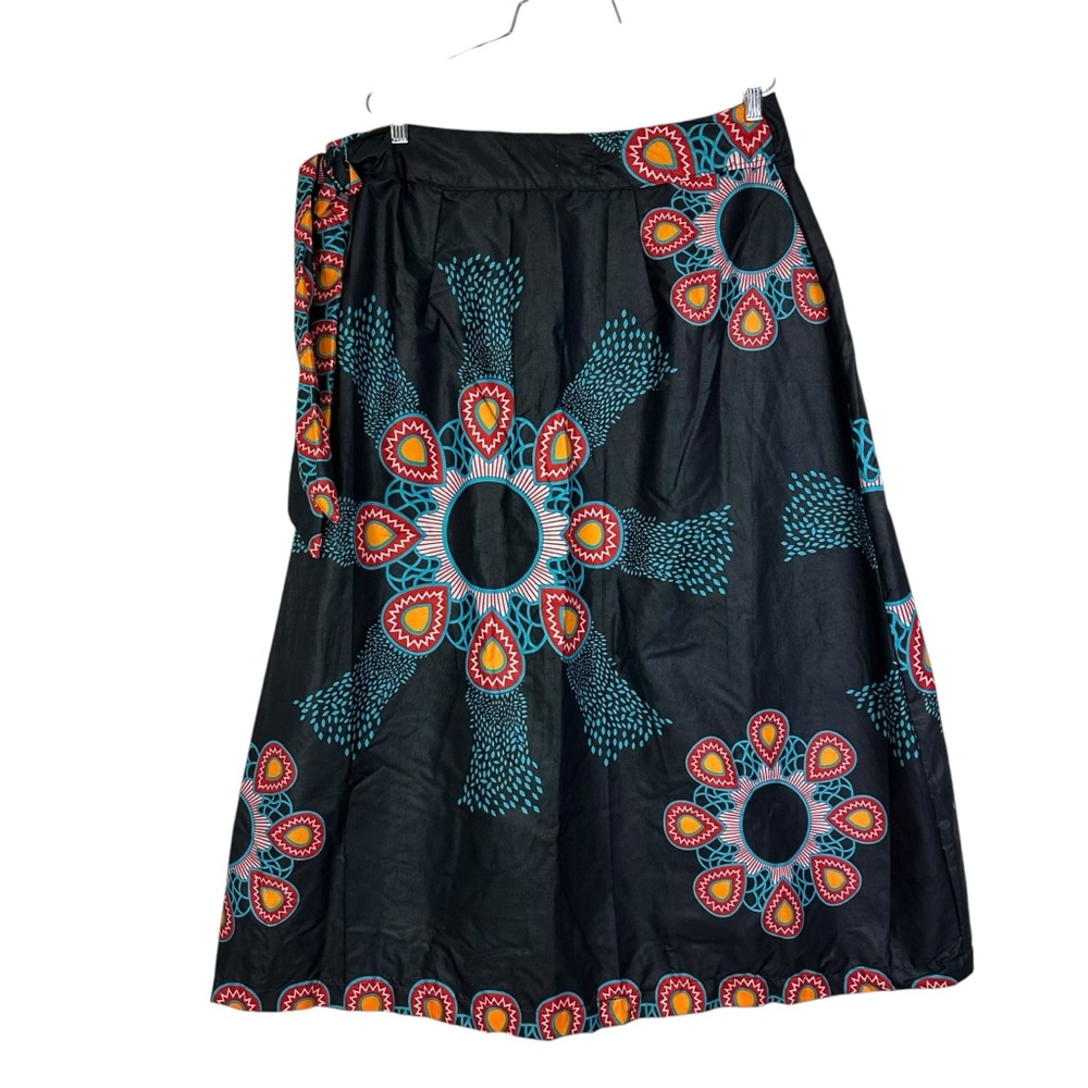 Ubuntu Nation African Print Tie Waist Skirt Boho Festival Size M - Picture 5 of 6